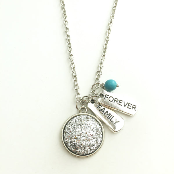 Druzy Forever Family Necklace