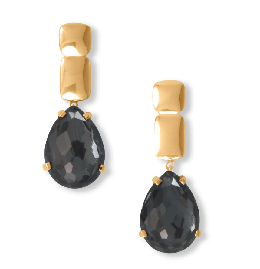 Hematite & Quartz Earrings