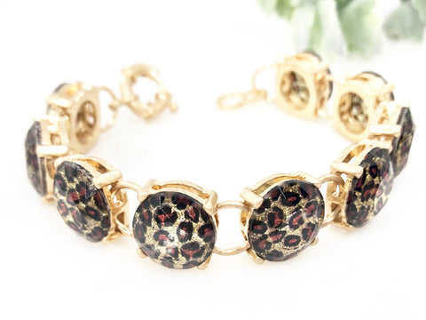 Leopard Crystal Bracelet