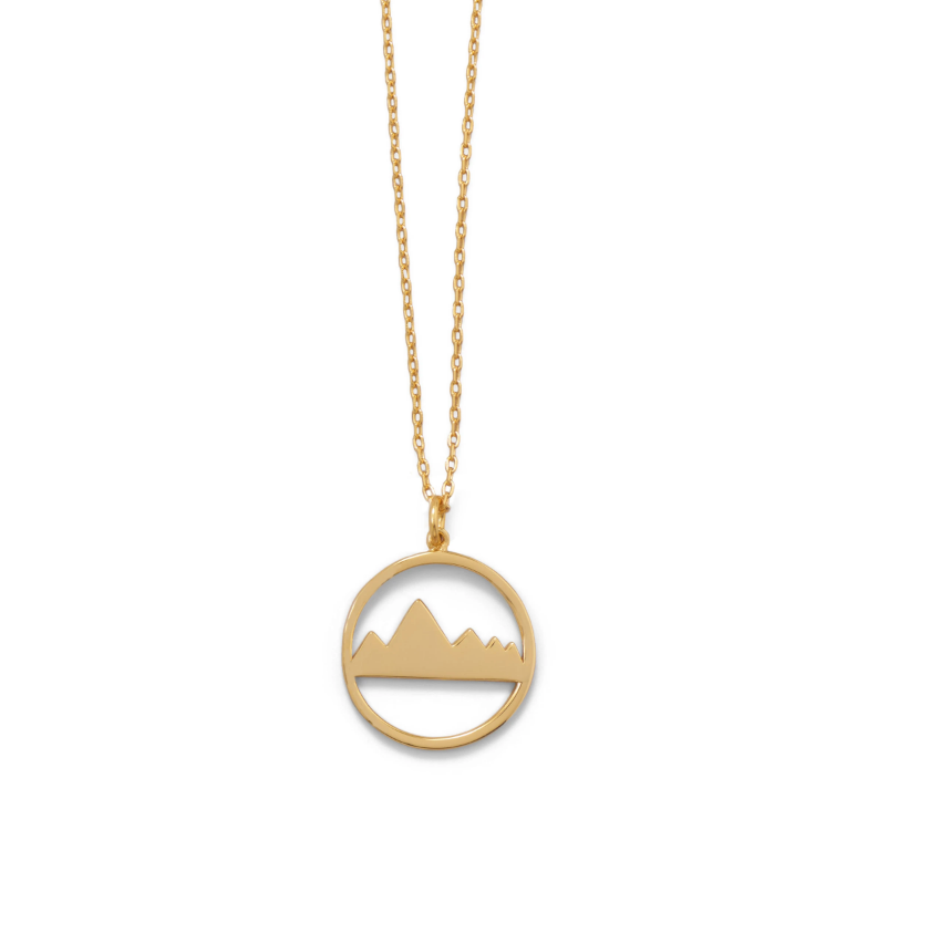 14K Mountain Mama Necklace