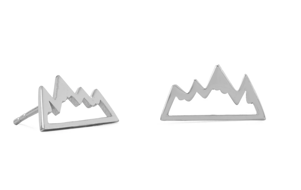 Sterling Mountain Post Earrings